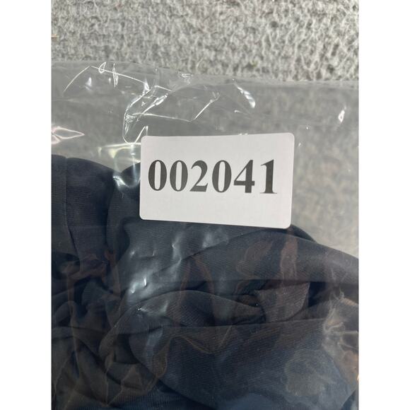 Aqua Green One Piece Swimsuit Womens Small Black Padded Romper Full Coverage NWT - Picture 9 of 9